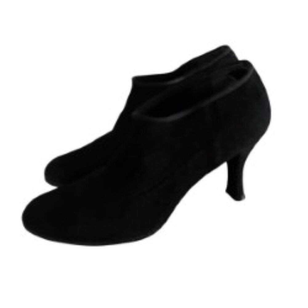 Stuart Weitzman Black Suede Ankle Bootie 8